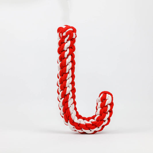 Handmade Braided Rope Candy Cane