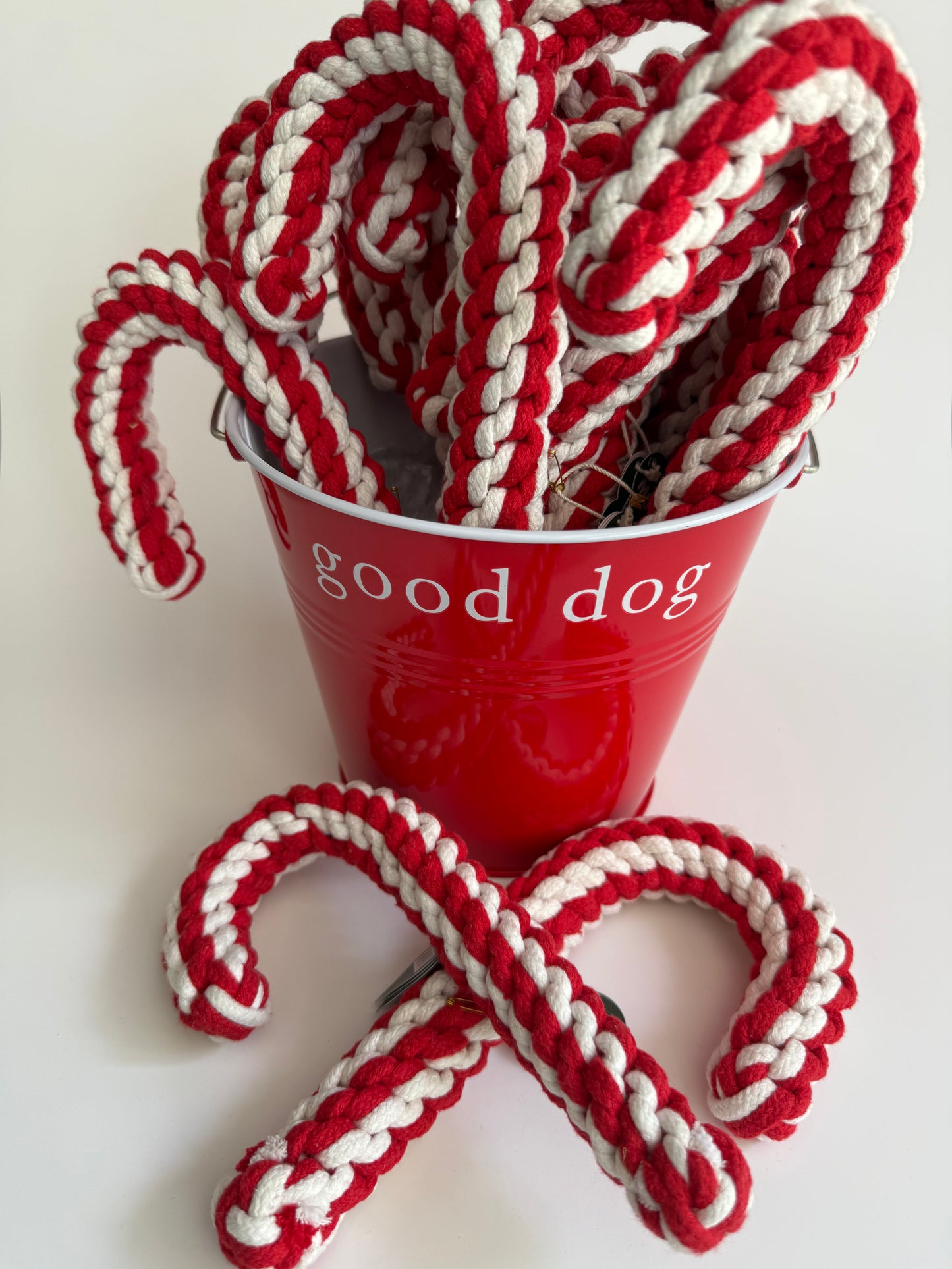 Handmade Braided Rope Candy Cane