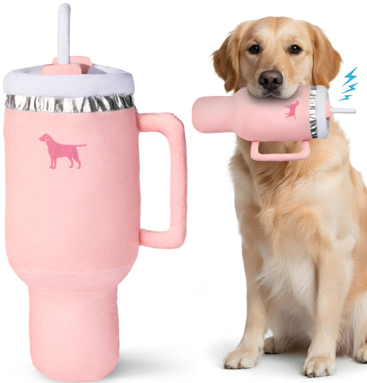Pup Cup Tumbler Plush Dog Toy