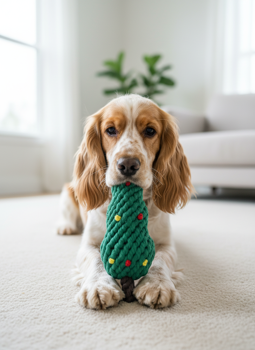 Christmas Trees Dog Toy | High Quality | For Small Dogs